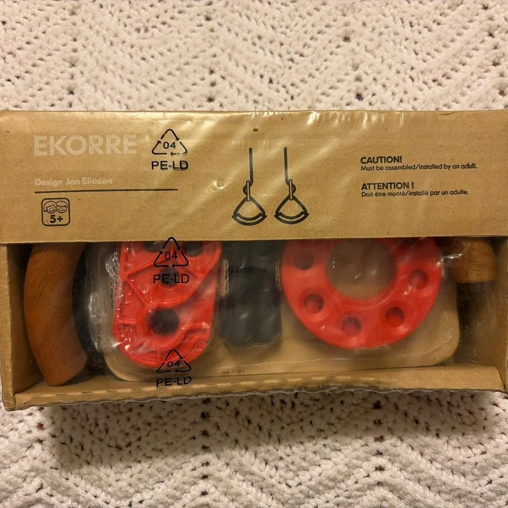 IKEA Ekorre Kids Hanging Wood Hand Rings Playground Tree House NEW 259A
